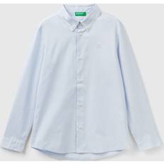 XXL Skjortor Barnkläder United Colors of Benetton Slim Fit Long Sleeve Shirt, 2XL, Sky Blue, Kids