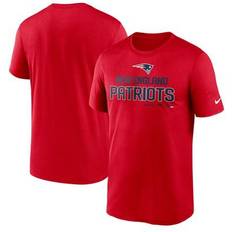 England T-shirts NIKE Men's Red New England Patriots Legend Community Performance T-Shirt