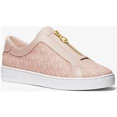 Michael Kors Shoes Michael Kors MK Keaton Signature Logo Zip-Up Trainers Ballet Michael Kors