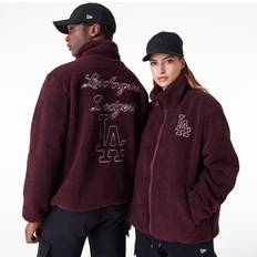 New Era Women Outerwear New Era LA Dodgers jacket in burgundy-Red2XL