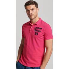 Superdry Men's Superstate Polo Shirt - Pink/Raspberry Pink