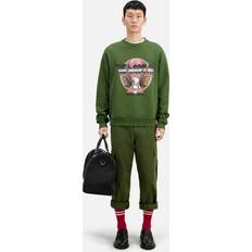 Sweaters The Kooples Khaki Sweatshirt With Rock Eagle Serigraphy USED KAKI