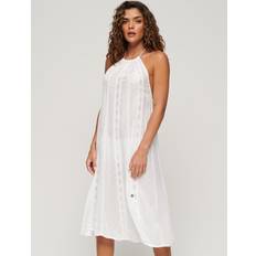 Midi-jurk - Wit Jurken Superdry Halflang - Blanc