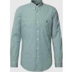 Polo Shirts Polo Ralph Lauren Slim Fit Striped Stretch Shirt Pine/White