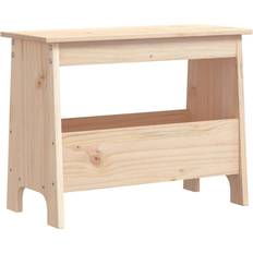 vidaXL Entrébænk 60 x 28 x 45 cm Massivt Fyrretræ