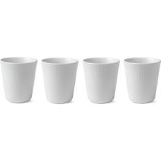 Royal copenhagen hvid riflet termokop 29cl Royal Copenhagen White Fluted Krus 29cl 4stk