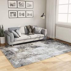 vidaXL Teppich Waschbar Mehrfarbig 160x230 cm Rutschfest Mehrfarbig, Grau, Weiß cm