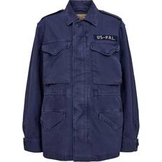 Polo Ralph Lauren Women Jackets Polo Ralph Lauren M43 Cotton-Canvas Military Jacket Blue