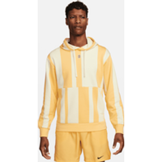 Nike Gold Jumpers Nike Court Heritage Men's Dri-FIT Fleece Tennis Hoodie Brown