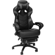 Gaming Chairs RESPAWN RESPAWN 110 Ergonomic Gaming Chair With Footrest Recliner Racing Style High Back PC Computer Desk Office Chair 360 Swivel, Lumbar Support, Adjustable Headrest Pillow, Padded Armrests 2021 Grey