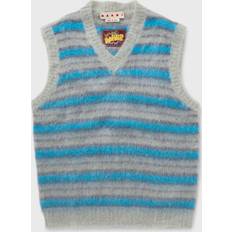 Polyamide Sweaters Marni Gray Striped Vest IT