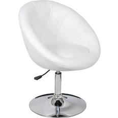 Rotatable Bar Stools vidaXL 240448 White Bar Stool 93cm