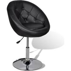 Cuir Tabourets de bar vidaXL 240449 Black Tabouret de bar 93cm