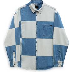 Vans Men Shirts Vans Men's Long Sleeve Shirt Denim - Blue
