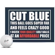 Blue Golf Balls Cut Golf Golfbälle, 4 Stück, Urethan, Blau