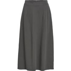 Organic Fabric Skirts Object High Waisted Midi Skirt