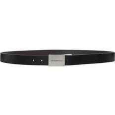 Men Belts Emporio Armani Reversible Leather Belt With Logo Buckle