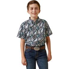 L Shirts Ariat Kids O'Shea Classic Fit Shirt White