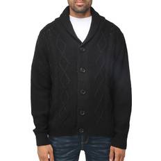 Cardigans XRay Men's Cable Knit Cardigan Black