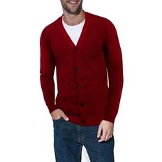 3XL - Men Cardigans XRay Men's Solid Cardigan Jester Red