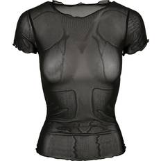Urban Classics Ladies Mesh Tee T-Shirt - Blackone