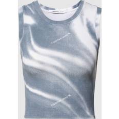 Calvin Klein Mujer Camisetas de tirantes Calvin Klein Jeans Motion Blur Aop Rib Tank Top Grey