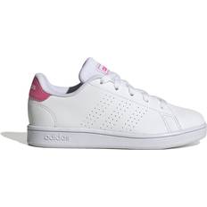 Cloud white wonder quartz & wonder white adidas Kid's Advantage Lifestyle Court Lace - Cloud White/Pulse Magenta/Wonder Quartz