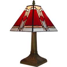 ValueLights Tiffany Brown Table Lamp