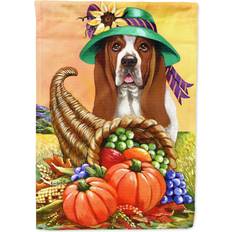 Caroline's Treasures Caroline's Treasures PPP3010CHF Basset Hound Autumn Flag