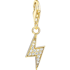 Thomas Sabo Flash Charm Pendant - Gold/Transparent