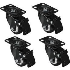 Greenzech 4pcs 2" 50mm Swivel Castor Wheel Heavy Duty 200KG Trolley Furniture Caster Rubber