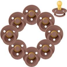 Træ Sutter Bibs Rund Colour Sut Sampak 8 stk. Str. 1 Woodchuck