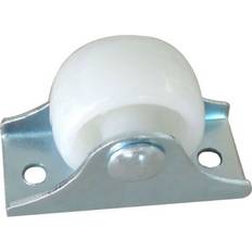DIY Accessories Wejoy 10 pcs White Rail Fixed Casters Small One-Way Wheel Furniture Plastic Directional Wheel Hardware Accessories