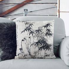 Bamboo Pillows East Urban Home Bamboo & Rocks Complete Decoration Pillows Grey