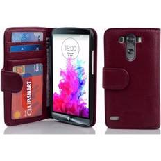 Cadorabo Funda Libro para LG G3 en BURDEOS VIOLETA Cubierta Proteccion con Cierre Magnetico e 3 Tarjeteros Etui Case Cover Carcasa