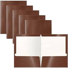 Brown Binders & Folders Better Office Products Office Products - Pocket folder 2 compartments Letter