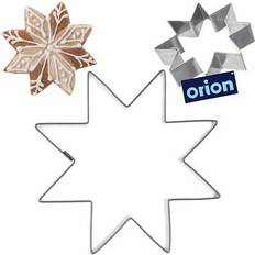 Baktillbehör Orion Stjärnformad Kakform i Rostfritt Stål Utstickare 6.5 cm