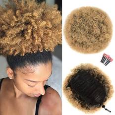 Rosmile Puff Drawstring Ponytail Extension for Black Women, Premium Ombre