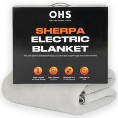 Sherpa Heated Electric Blanket Throw Double
