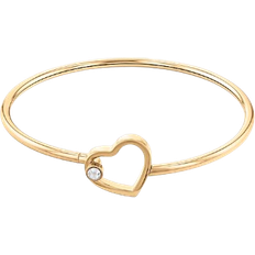 Tommy Hilfiger Heart Bangle - Gold/Transparent