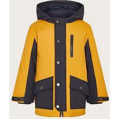 Yellow Jackets Monsoon Boys Contrast Hood Parka Coat Mustard, Yellow, Age: 12-18 Months age: 12-18 MONTHS Yellow