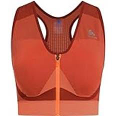 Fitness & Gym - Orange Clothing Odlo Damen Seamless High Sport BH orange