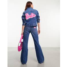 Wrangler Overtøj Wrangler Barbie Zip Front Denim Jacket Blue