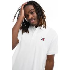 White Polo Shirts Tommy Jeans regular badge logo polo shirt in white2XL