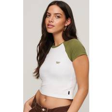 Superdry Cropped Baseball T-Shirt