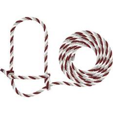 White Halters & Lead Ropes Weaver Leather Maroon/Gray/White Cattle Rope Halter