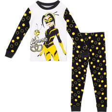 Pajamases Miraculous Vesperia Little Girls Pajama Shirt & Pants white/black 7-8