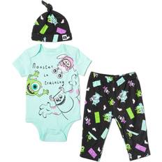 Disney Black Children's Clothing Disney Disney Pixar Monsters Inc. Mike Boo Newborn Baby Boys Piece Outfit Set: Cuddly Bodysuit Pants Hat Black/Blue