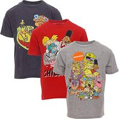 Silver T-shirts Children's Clothing Nickelodeon Nickelodeon Little Boys Pack T-Shirts: Rocko Hey Arnold Spongebob Rugrats 7/8