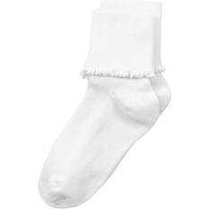 XS Socks Jefferies Socks Big Girls' Seamless Ripple Edge Socks Pack of 2 White/White